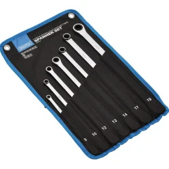 Draper HI-TORQ® Metric Extra-Long Double Ring Ratchet Spanner Set (7 Piece)