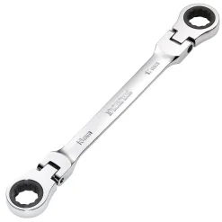 Draper HI-TORQ® Metric Flexible Head Double Ring Ratchet Spanner, 16 x 17mm