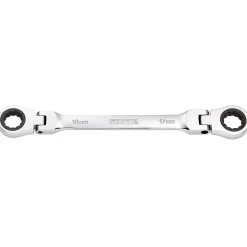 Draper HI-TORQ® Metric Flexible Head Double Ring Ratchet Spanner, 16 x 17mm