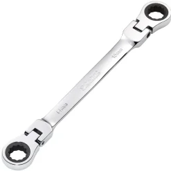 Draper HI-TORQ® Metric Flexible Head Double Ring Ratchet Spanner, 14 x 15mm