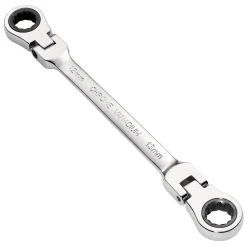 Draper HI-TORQ® Metric Flexible Head Double Ring Ratchet Spanner, 12 x 13mm
