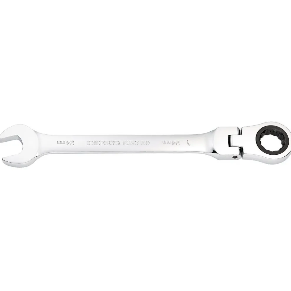 Draper HI-TORQ® Metric Flexible Head Ratcheting Combination Spanner, 24mm