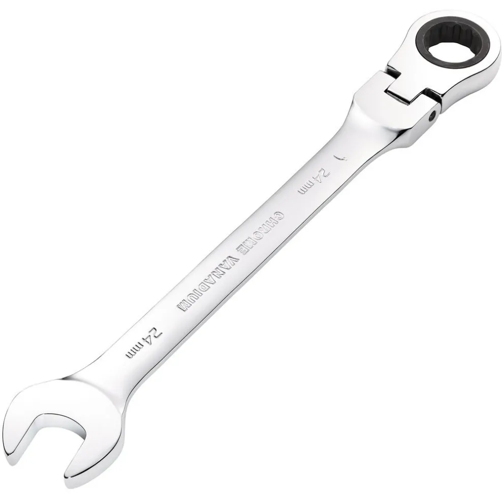Draper HI-TORQ® Metric Flexible Head Ratcheting Combination Spanner, 24mm