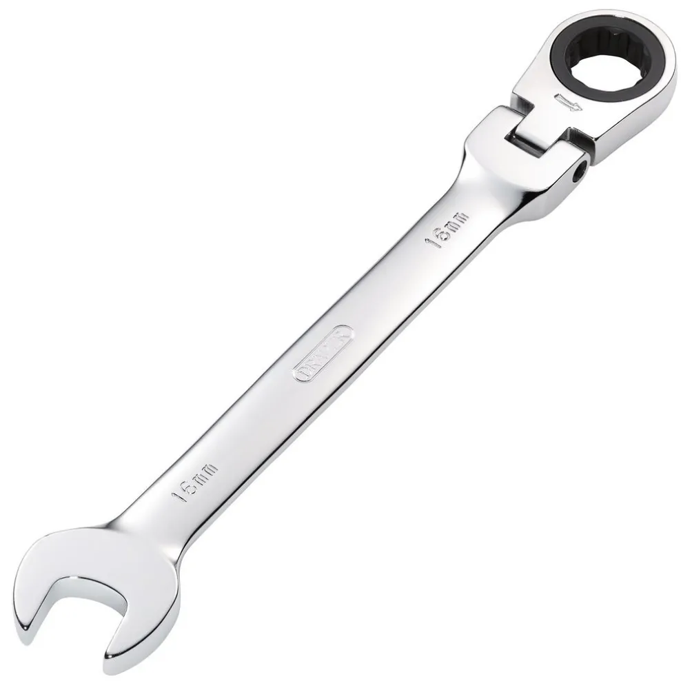 Draper HI-TORQ® Metric Flexible Head Ratcheting Combination Spanner, 16mm