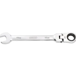 Draper HI-TORQ® Metric Flexible Head Ratcheting Combination Spanner, 15mm