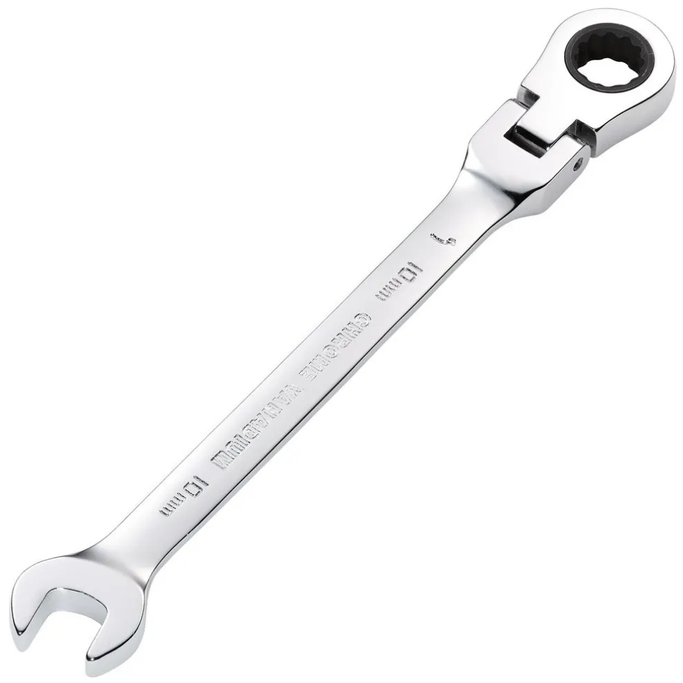 Draper HI-TORQ® Metric Flexible Head Ratcheting Combination Spanner, 10mm