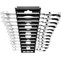 Draper HI-TORQ® Metric Flexible Head Ratchet Combination Spanner Set (12 Piece)