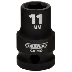 Draper HI-TORQ® Metric Impact Socket, 1/2" Sq. Dr., 11mm
