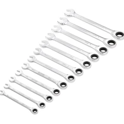 Draper HI-TORQ® Metric Ratchet Combination Spanner Set, 8 - 19mm (12 Piece)
