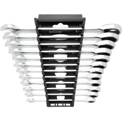 Draper HI-TORQ® Metric Ratchet Combination Spanner Set, 8 - 19mm (12 Piece)