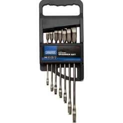 Draper HI-TORQ® Metric Ratcheting Combination Spanner Set, Black (7 Piece)