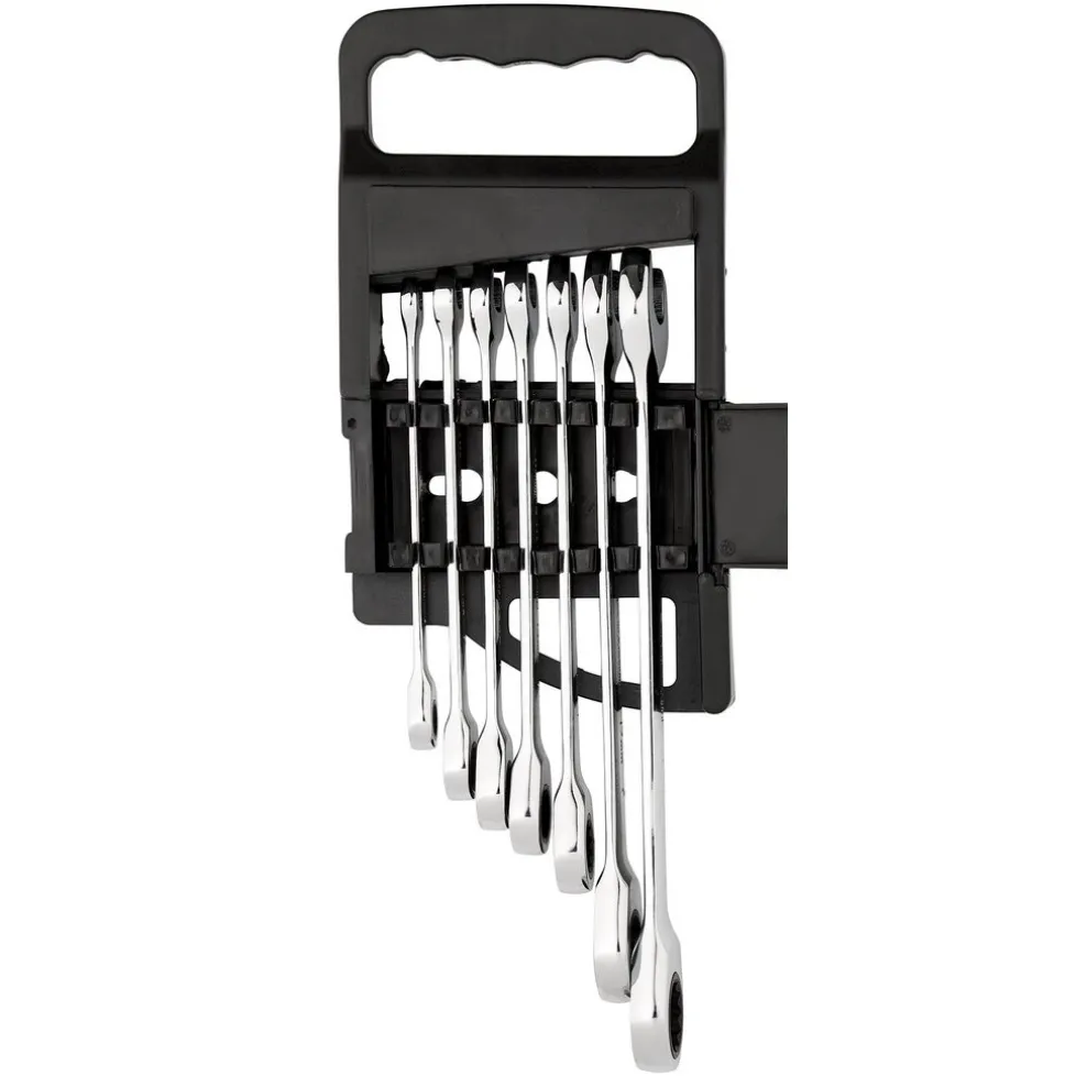 Draper HI-TORQ® Metric Ratcheting Combination Spanner Set (7 Piece)