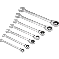 Draper HI-TORQ® Metric Ratcheting Combination Spanner Set (7 Piece)
