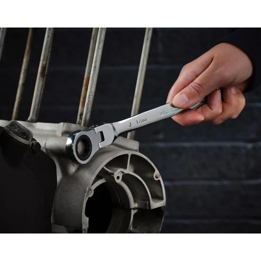 Draper HI-TORQ® Metric Ratcheting Combination Spanner Set (7 Piece)