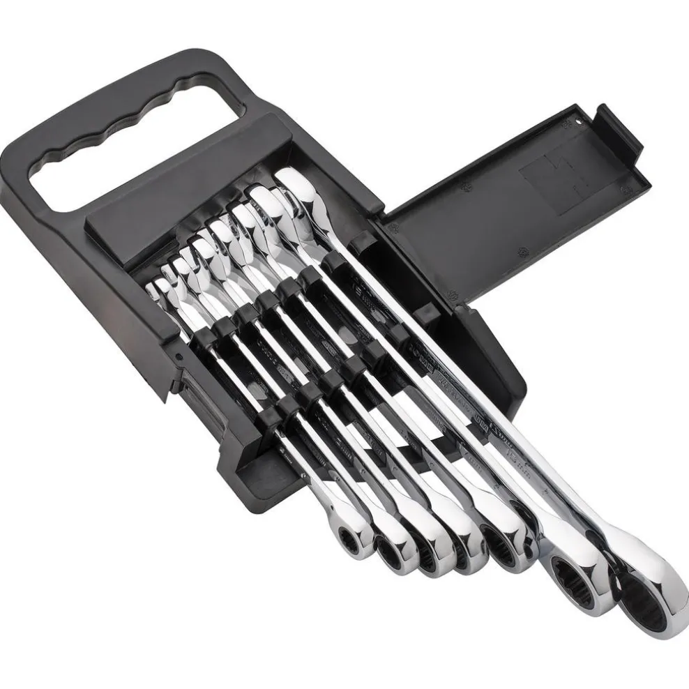 Draper HI-TORQ® Metric Ratcheting Combination Spanner Set (7 Piece)