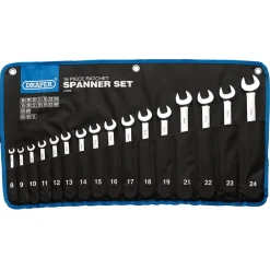 Draper HI-TORQ® Metric Ratchet Combination Spanner Set (16 Piece)