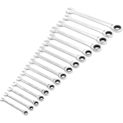 Draper HI-TORQ® Metric Ratchet Combination Spanner Set (16 Piece)