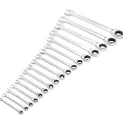 Draper HI-TORQ® Metric Ratchet Combination Spanner Set (17 Piece)