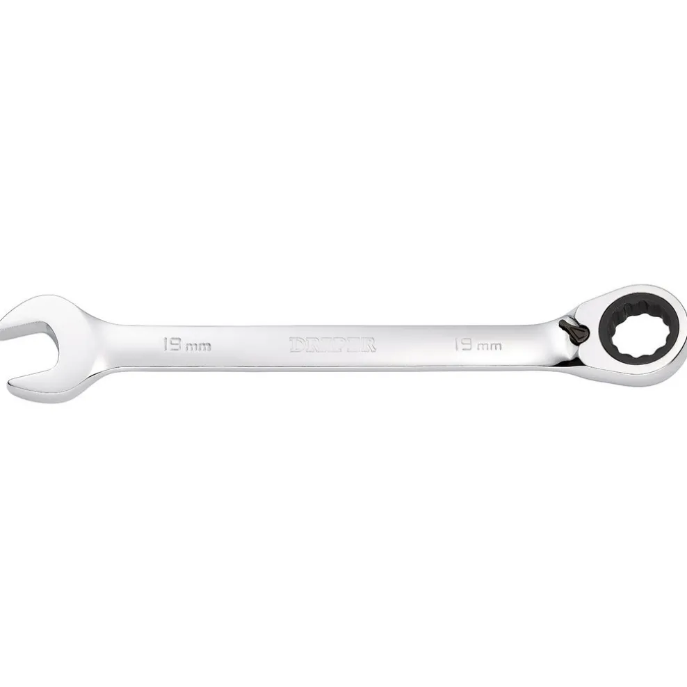 Draper HI-TORQ® Metric Reversible Ratcheting Combination Spanner, 19mm