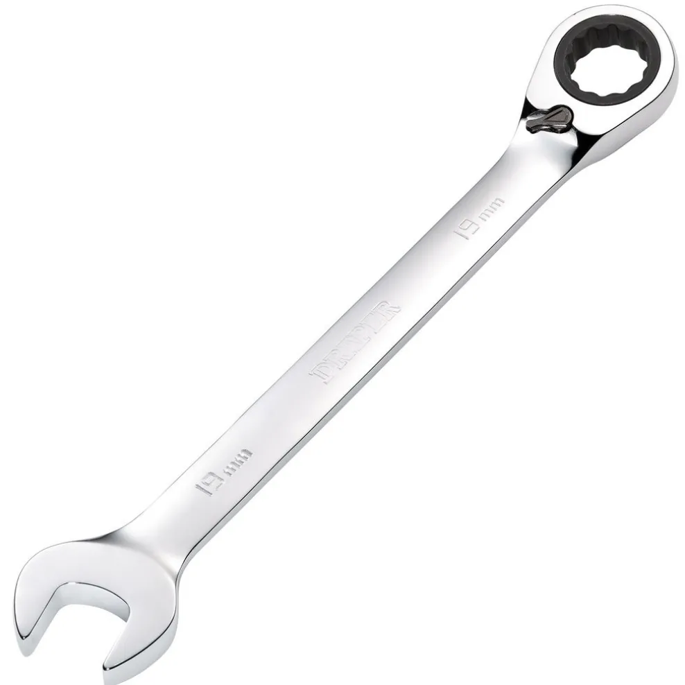 Draper HI-TORQ® Metric Reversible Ratcheting Combination Spanner, 19mm