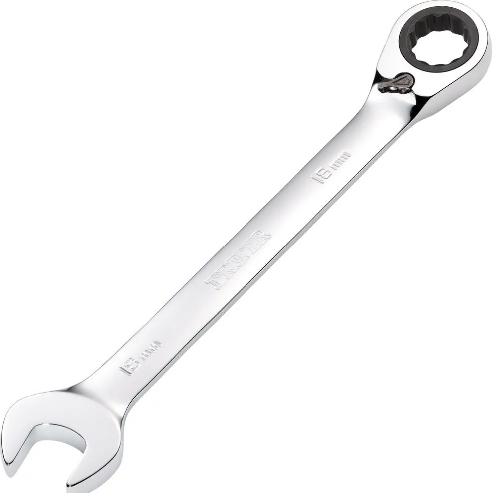 Draper HI-TORQ® Metric Reversible Ratcheting Combination Spanner, 18mm