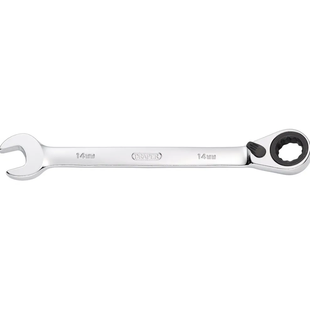 Draper HI-TORQ® Metric Reversible Ratcheting Combination Spanner, 14mm