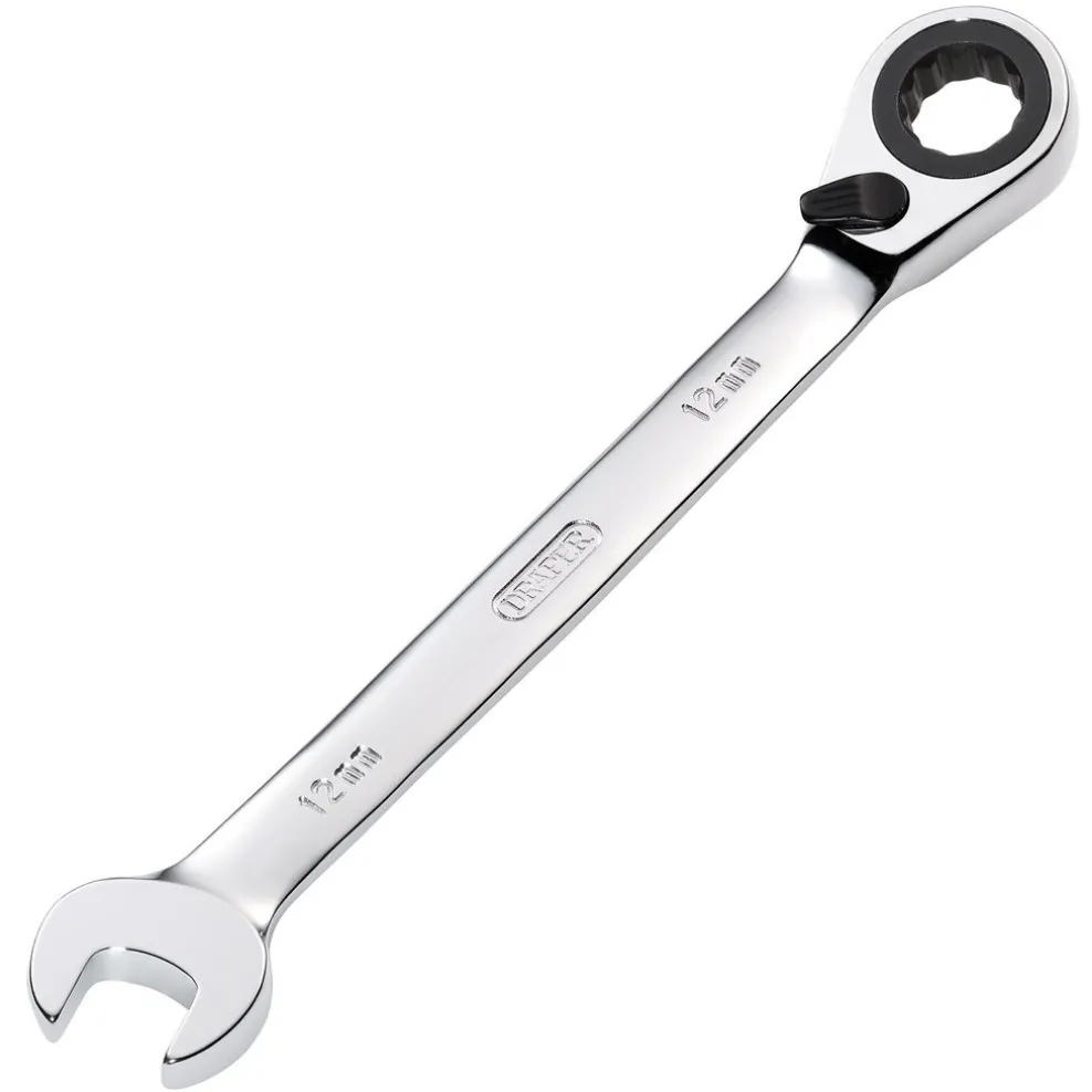 Draper HI-TORQ® Metric Reversible Ratcheting Combination Spanner, 12mm