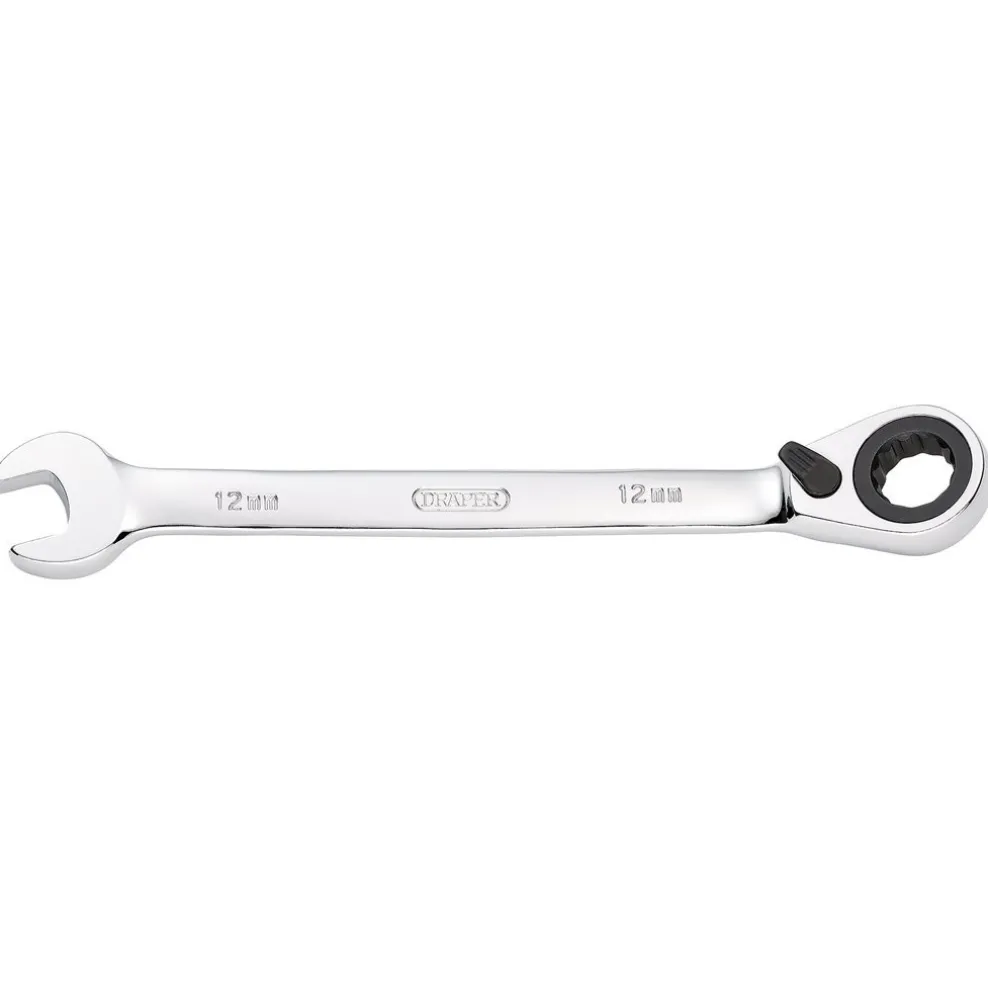 Draper HI-TORQ® Metric Reversible Ratcheting Combination Spanner, 12mm