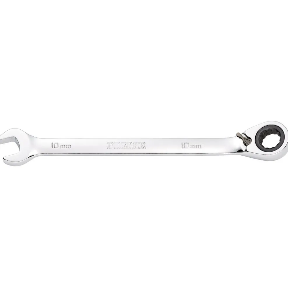 Draper HI-TORQ® Metric Reversible Ratcheting Combination Spanner, 10mm