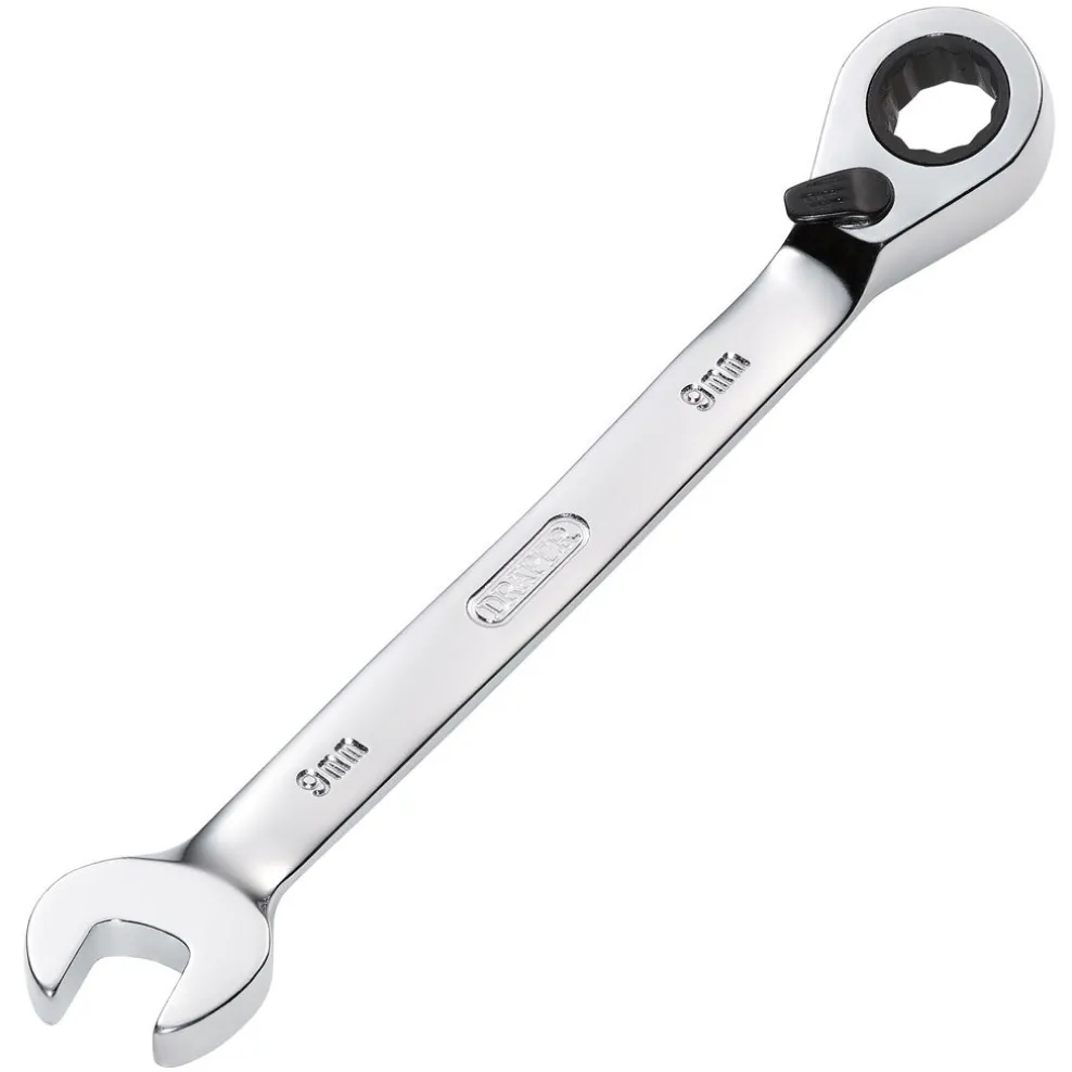 Draper HI-TORQ® Metric Reversible Ratcheting Combination Spanner, 9mm
