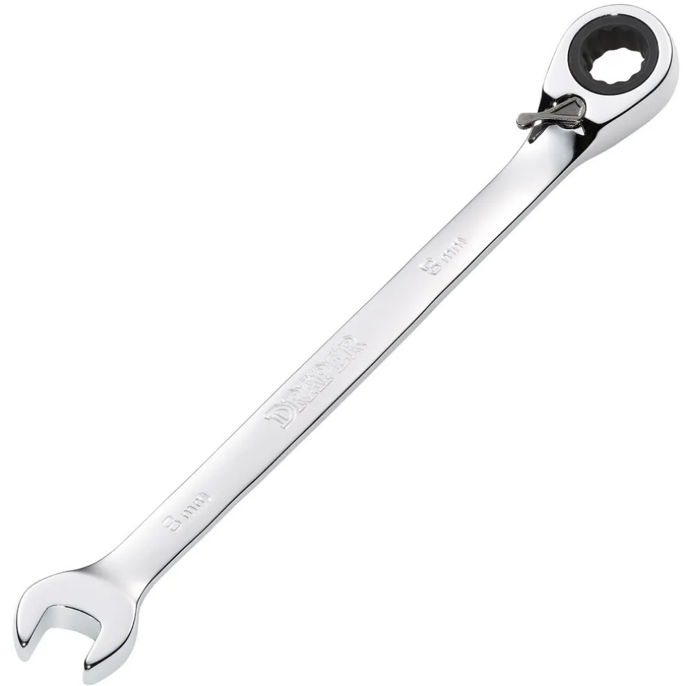 Draper HI-TORQ® Metric Reversible Ratcheting Combination Spanner, 8mm