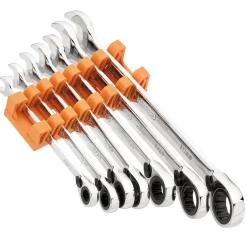 Draper HI-TORQ® Metric Reversible Ratcheting Combination Spanner Set (7 Piece)