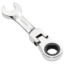 Draper HI-TORQ® Metric Stubby Flexible Head Ratchet Combination Spanner, 12mm