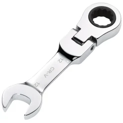Draper HI-TORQ® Metric Stubby Flexible Head Ratchet Combination Spanner, 12mm