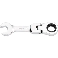 Draper HI-TORQ® Metric Stubby Flexible Head Ratchet Combination Spanner, 12mm