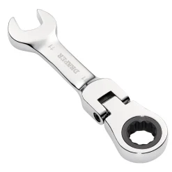 Draper HI-TORQ® Metric Stubby Flexible Head Ratchet Combination Spanner, 11mm