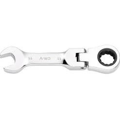 Draper HI-TORQ® Metric Stubby Flexible Head Ratchet Combination Spanner, 11mm
