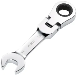 Draper HI-TORQ® Metric Stubby Flexible Head Ratchet Combination Spanner, 11mm