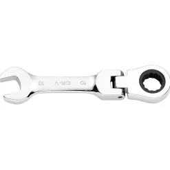 Draper HI-TORQ® Metric Stubby Flexible Head Ratchet Combination Spanner, 10mm