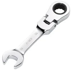 Draper HI-TORQ® Metric Stubby Flexible Head Ratchet Combination Spanner, 10mm