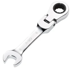 Draper HI-TORQ® Metric Stubby Flexible Head Ratchet Combination Spanner, 9mm