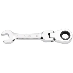 Draper HI-TORQ® Metric Stubby Flexible Head Ratchet Combination Spanner, 9mm