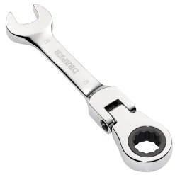 Draper HI-TORQ® Metric Stubby Flexible Head Ratchet Combination Spanner, 9mm