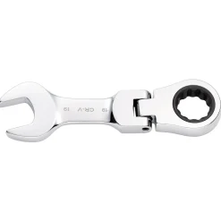 Draper HI-TORQ® Metric Stubby Flexible Head Ratchet Combination Spanner, 19mm