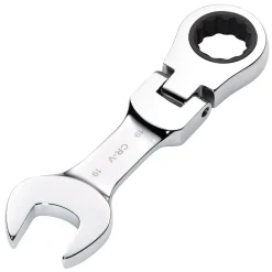 Draper HI-TORQ® Metric Stubby Flexible Head Ratchet Combination Spanner, 19mm