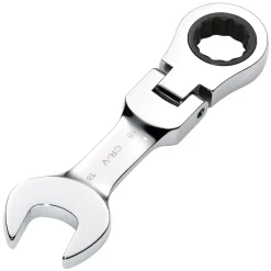 Draper HI-TORQ® Metric Stubby Flexible Head Ratchet Combination Spanner, 18mm