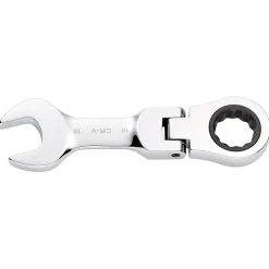 Draper HI-TORQ® Metric Stubby Flexible Head Ratchet Combination Spanner, 18mm