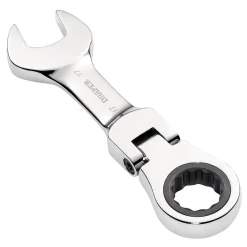 Draper HI-TORQ® Metric Stubby Flexible Head Ratchet Combination Spanner, 17mm