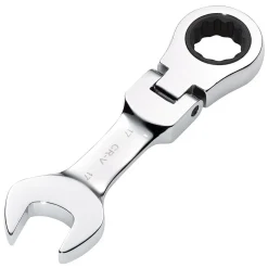 Draper HI-TORQ® Metric Stubby Flexible Head Ratchet Combination Spanner, 17mm