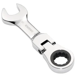 Draper HI-TORQ® Metric Stubby Flexible Head Ratchet Combination Spanner, 15mm